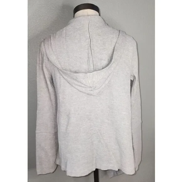 Retro-ology Women's Grey Hooded Cardigan Size M - Picture 2 of 7